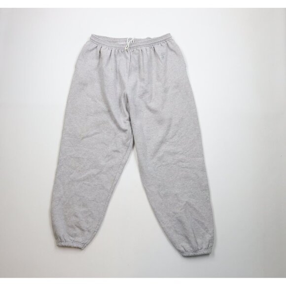 Vintage 90s Starter Mens XL Spell Out Heavyweight Sweatpants Joggers Pants Gray